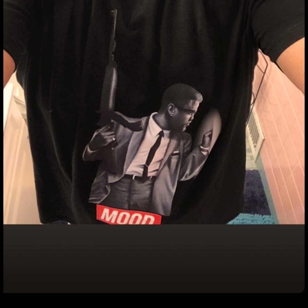 Malcolm X “Mood” custom shirts/sweatshirts.